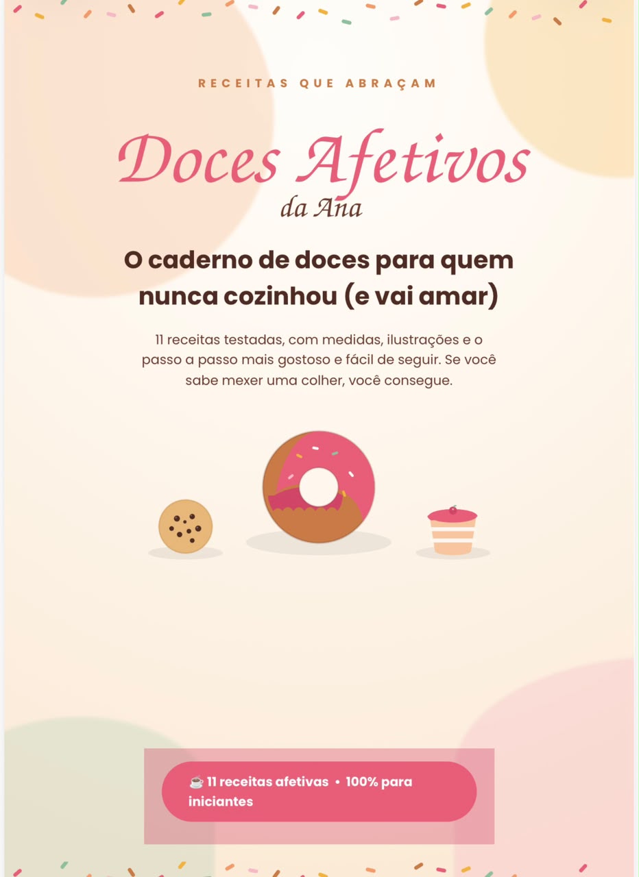 Capa do ebook Doces Afetivos da Ana